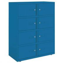 Bisley essentials 8 door lodge 1315x1000x470mm light blue
