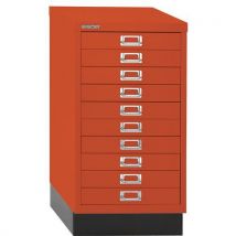 Bisley a3 multidrawer 10 drawer 670x349x432mm orange