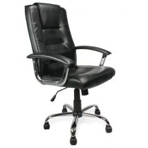 Daintree high back faux leather managers chair black