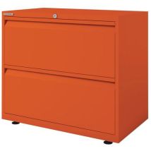 Bisley essentials 2 drawer unit 733x1000x470mm orange