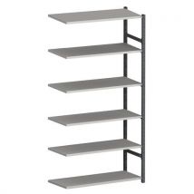 Office shelving add-on unit 100x40x200 cm