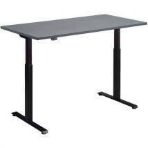 Rusa electric desk - 160x80cm - black leg - graphite top