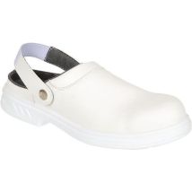 White safety clogs - size 45 - hygienic footwear - portwest