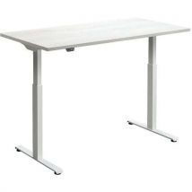 Rusa electric desk - 120x80cm white leg - pine top