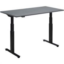 Flyga electric desk - 120x80cm - black leg - graphite top