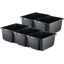 45l plastic storage crate - stackable and nestable - inabox