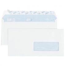500 gpv dl white adhesive envelopes 80 g f35 110x220 mm