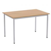 Beechwood/light grey table wxd 1200x800mm