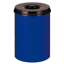 Fire-resistant metal bin - 110 l blue