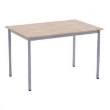 Collective restaurant table 120 x 80 maple/aluminium