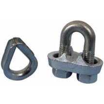 100kg WLL Capacity 3mm Diameter Galvanised Rope Grip