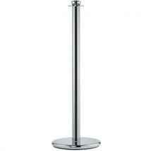 Traditional rope post with chrome finish