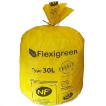 Recyclable bin bag - plastic waste - 30 l - yellow