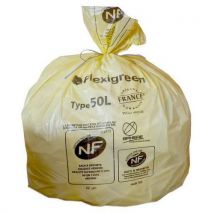 Recyclable bin bag - plastic waste - 110 l - yellow