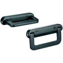 Retractable handle col.:black plastic