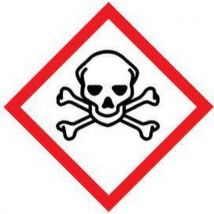 100 acute toxicity symbol labels hxw 46x46mm