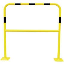 1-m safety barrier diam. = 40 mm fixing plate yellow/black