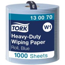 Blue wiping paper roll - tork