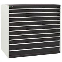 Bott - Dark grey cubio 10 drawer cabinet 1200x1300x750mm