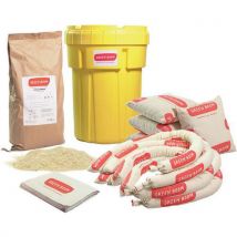 Oil-only absorbing small industrial spill kit - green boom