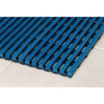Heronrib matting 50 cm x linear metre light blue