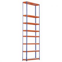 Rapid1 hd 3050hx915wx760d blue/orange 8 chipboard shelves
