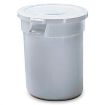 White Round Brute Container 38 L by Rubbermaid