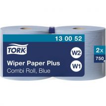 Plus combi paper towel roll - tork 130041 w1/w2 blue