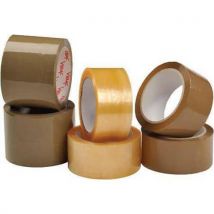 24 Rolls of Brown 32 Micron Vinyl Tape LxW 66mx75mm