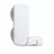 Magnetic coat peg l35 h73 d49 mm white