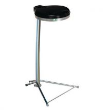 Galvanised bag holder 120 L black cover plastic