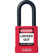 Red keyed-alike safety padlock