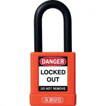 Orange safety padlock with master key