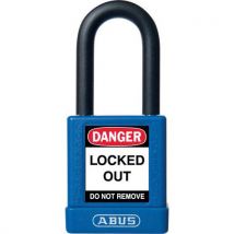Blue keyed-alike safety padlock