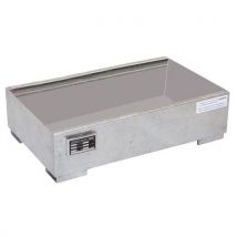 Galvanised 82-l spill tray without grating