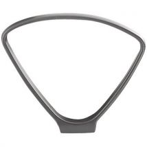 Pair of fixed black armrests for dolly chairs