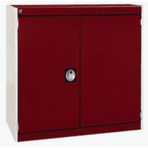Bott - Red cubio 2 shelf 2 perfo panel door cabinet 800x800x525mm