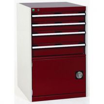 Bott - Red cubio combination cabinet 1000x650x750mm