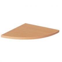 Quarter-circle desktop h: 80 cm overall depth: 80 cm