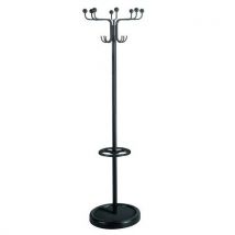 Coat rack on black foot type: rondo h: 174 cm