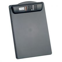 Clipboard with calculator mat:plastic col:black
