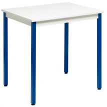 Manutan melamine grey/blue rectangular table 740x700x600mm