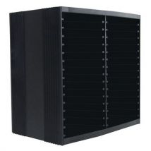 Cd spring storage tower with black plastic spring
