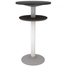 High table with bottom shelf - lola - grey