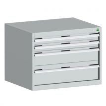 Bott - Light grey cubio 4 drawer cabinet 600x800x750mm