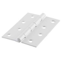 Steel hinge 100 x 72 x 2mm white