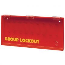 Storage box for padlocks and keys - 18 hooks