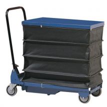 Steel lift table with dust cover - capacity 150 kg