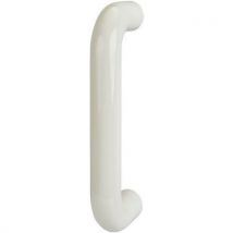 Straight pull handle 220 x 34mm bolt fix diamond white