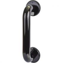 Straight pull handle220 x 34mmconcealed fixingblack ebony